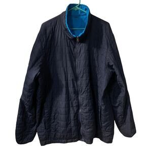 Patagonia Mens Snowshot Jacket LINER ONLY Size XXL Navy Blue Full Zip In Quilted